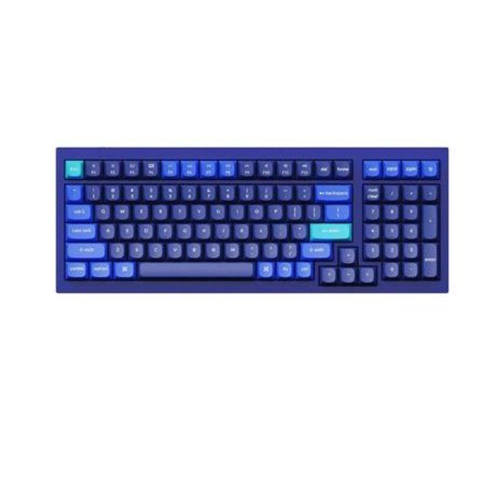 KEYC-Q5-J3 - Keychron Q5-J3, 96% Layout 100 Keys, Brown Switch, RGB, Blue Frame, Hot-Swap, Gateron G Pro, Mechanical Wired Keyboard