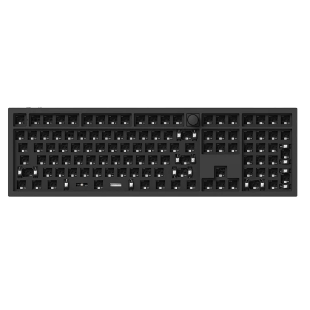 KEYC-Q6P-B1 - Keychron Q6P-B1 100% Barebone Non Backlit Carbon Black QMK/VIA Wireless Mechanical Pro Keyboard