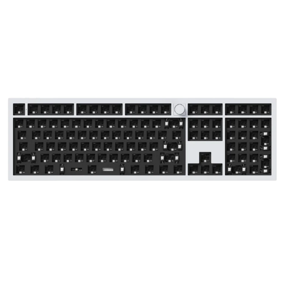 KEYC-Q6P-B4 - Keychron Q6P-B4 100% Barebone Non Backlit Shell White QMK/VIA Wireless Mechanical Pro Keyboard