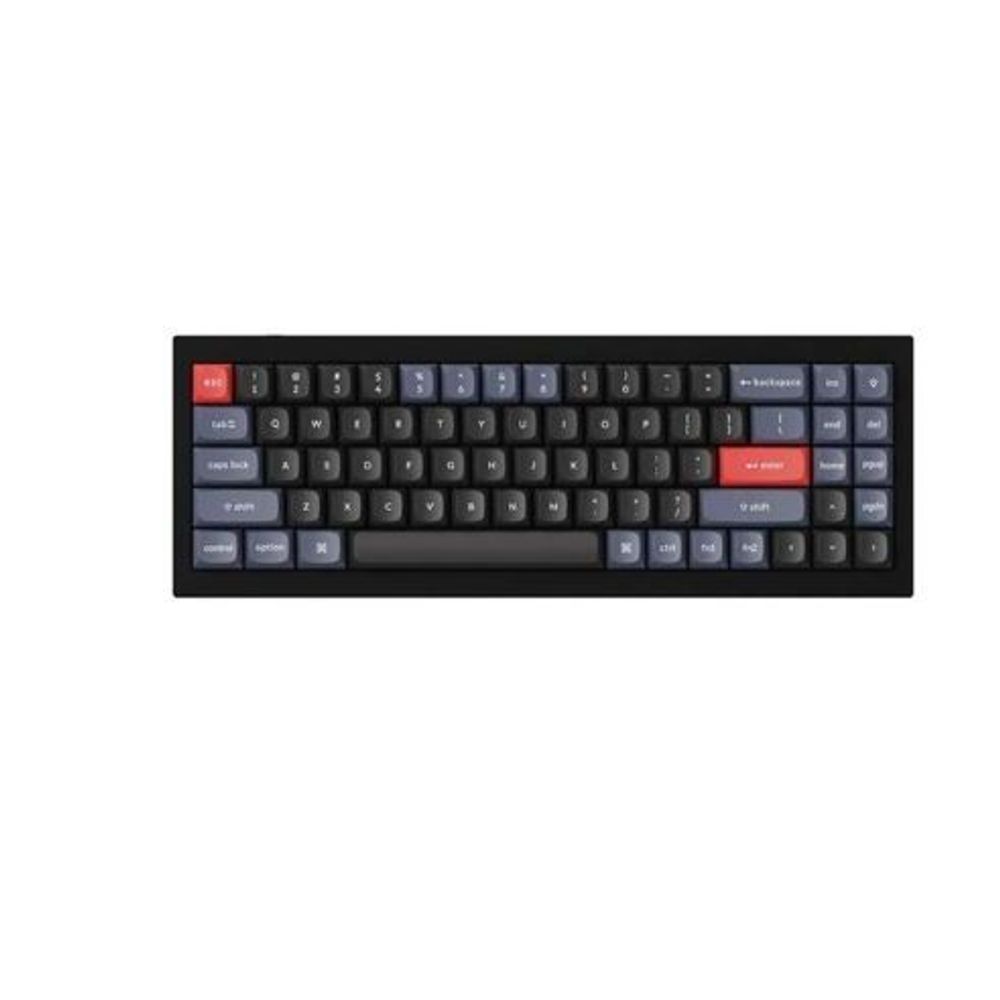 KEYC-Q7-C1 - Keychron Q7-C1, 70% Layout 72 Keys, Red Switch, RGB, Black Frame, Hot-Swap, QMK, Gateron G Pro, Mechanical Wired Keyboard