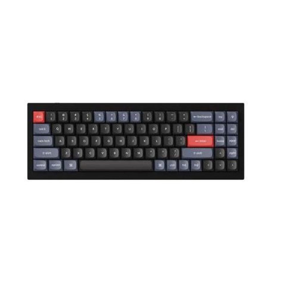 KEYC-Q7-C3 - Keychron Q7-C3, 70% Layout 72 Keys, Brown Switch, RGB, Black Frame, Hot-Swap, QMK, Gateron G Pro, Mechanical Wired Keyboard