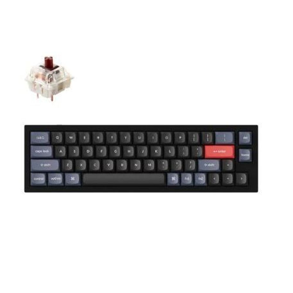 KEYC-Q9-C3 - Keychron Q9-C3 40% Layout 52 Keys, Brown Switch, RGB, Black Frame, Hot-Swap, QMK, Gateron G Pro, Mechanical Wired Keyboard