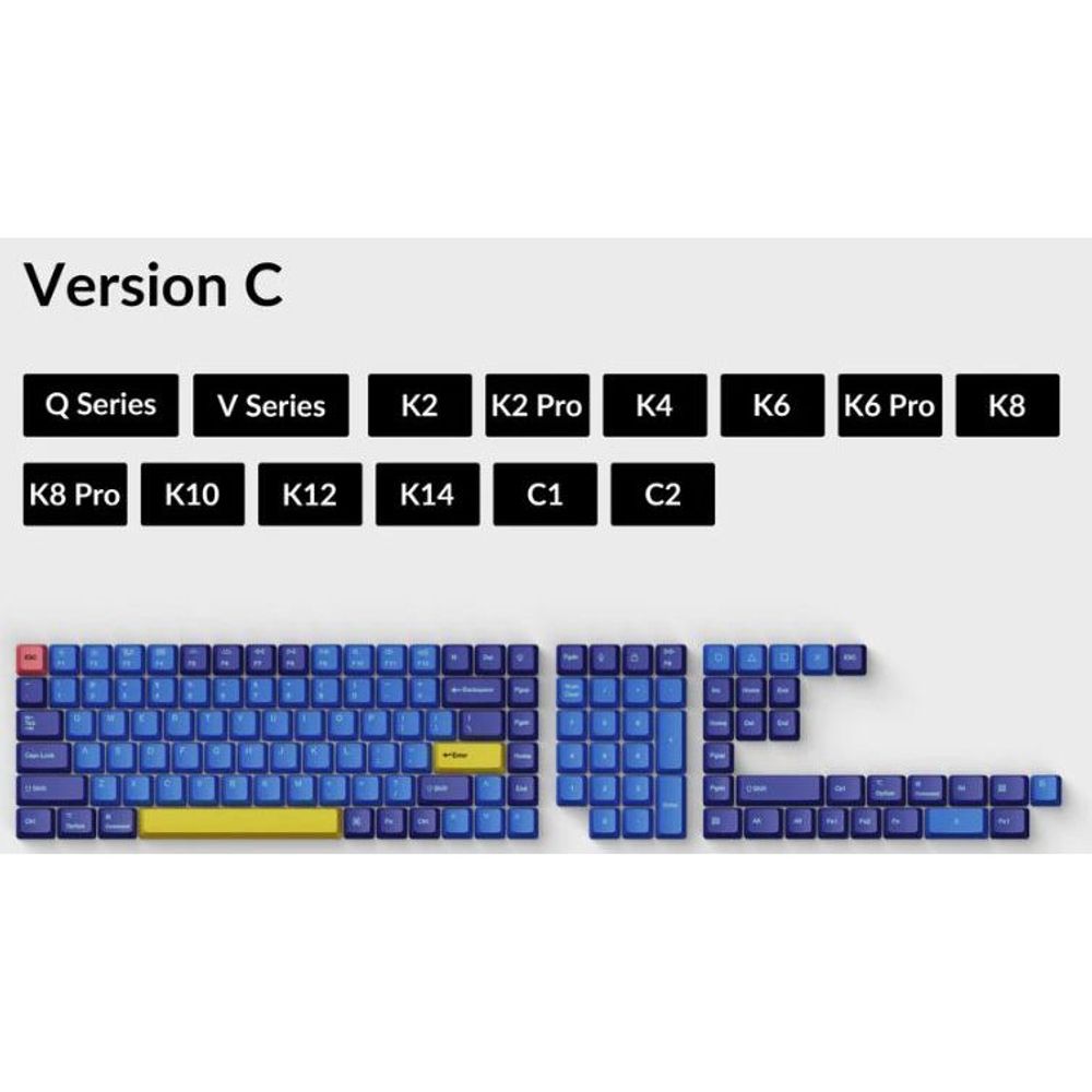 KEYC-T3 - Keychron OEM Dye-Sub PBT Keycap Set - Beach Full Set