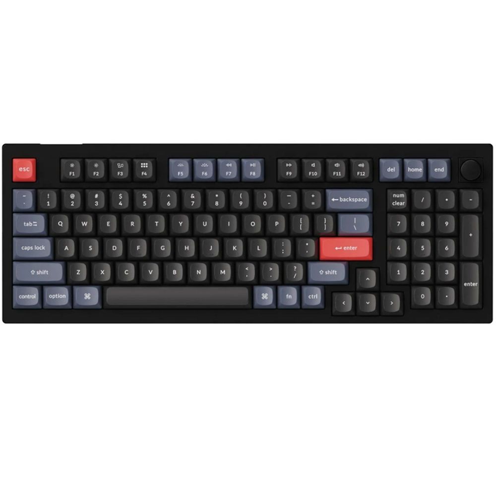 KEYC-V5-D1 - Keychron V5-D1, 96% Layout 100 Keys, Red Switch, RGB, Black Frame, Hot-Swap, Keychron K Pro, Mechanical Wired Keyboard