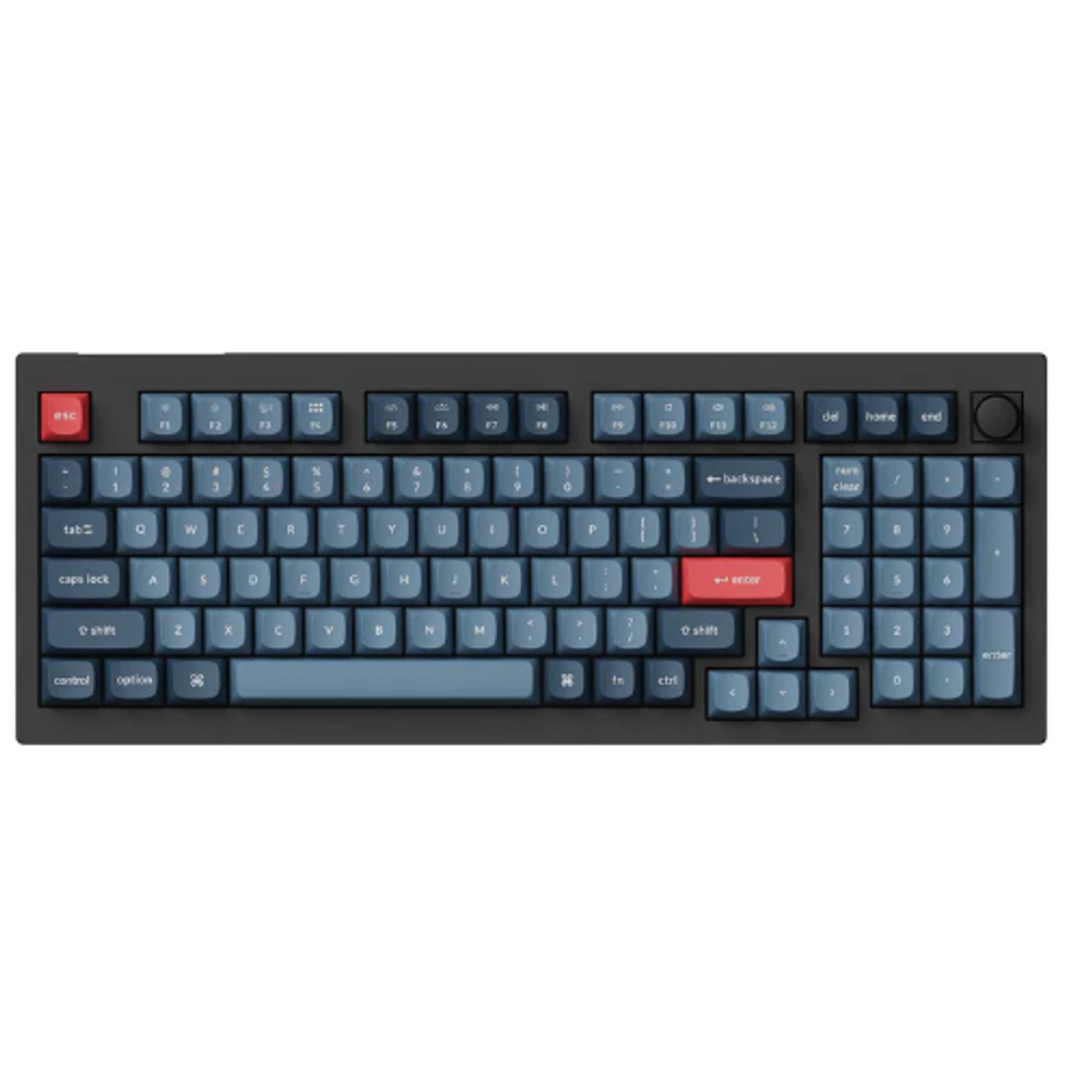 KEYC-V5M-D1 - Keychron V5M-D1 96% Red Switch RGB Backlit Carbon Black QMK/VIA Gateron Wireless Mechanical with Knob Keyboard