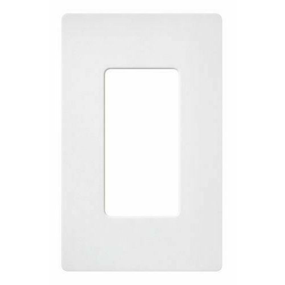 CW-1-WH - Lutron CW-1-WH US style 1 Gang Screwless Wallplate