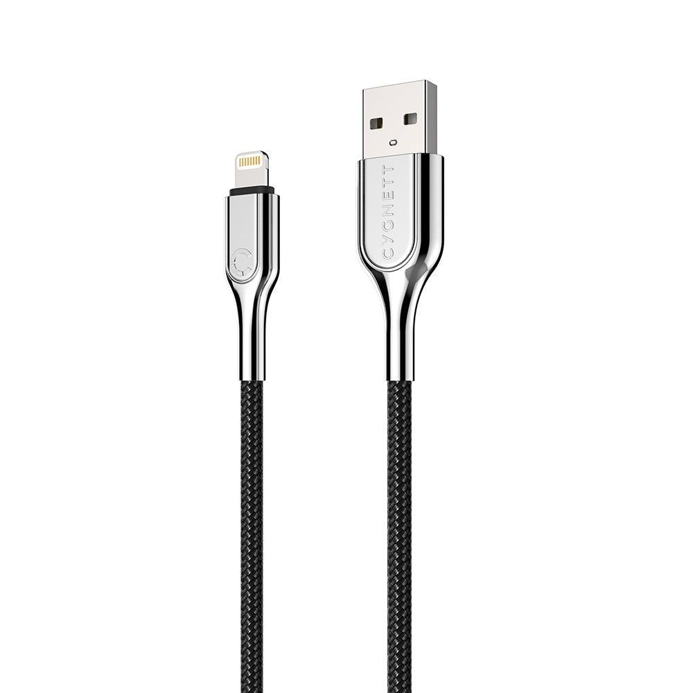 CY2670PCCAL - Cygnett Armored Lightning to USB-A Cable 2M - Black