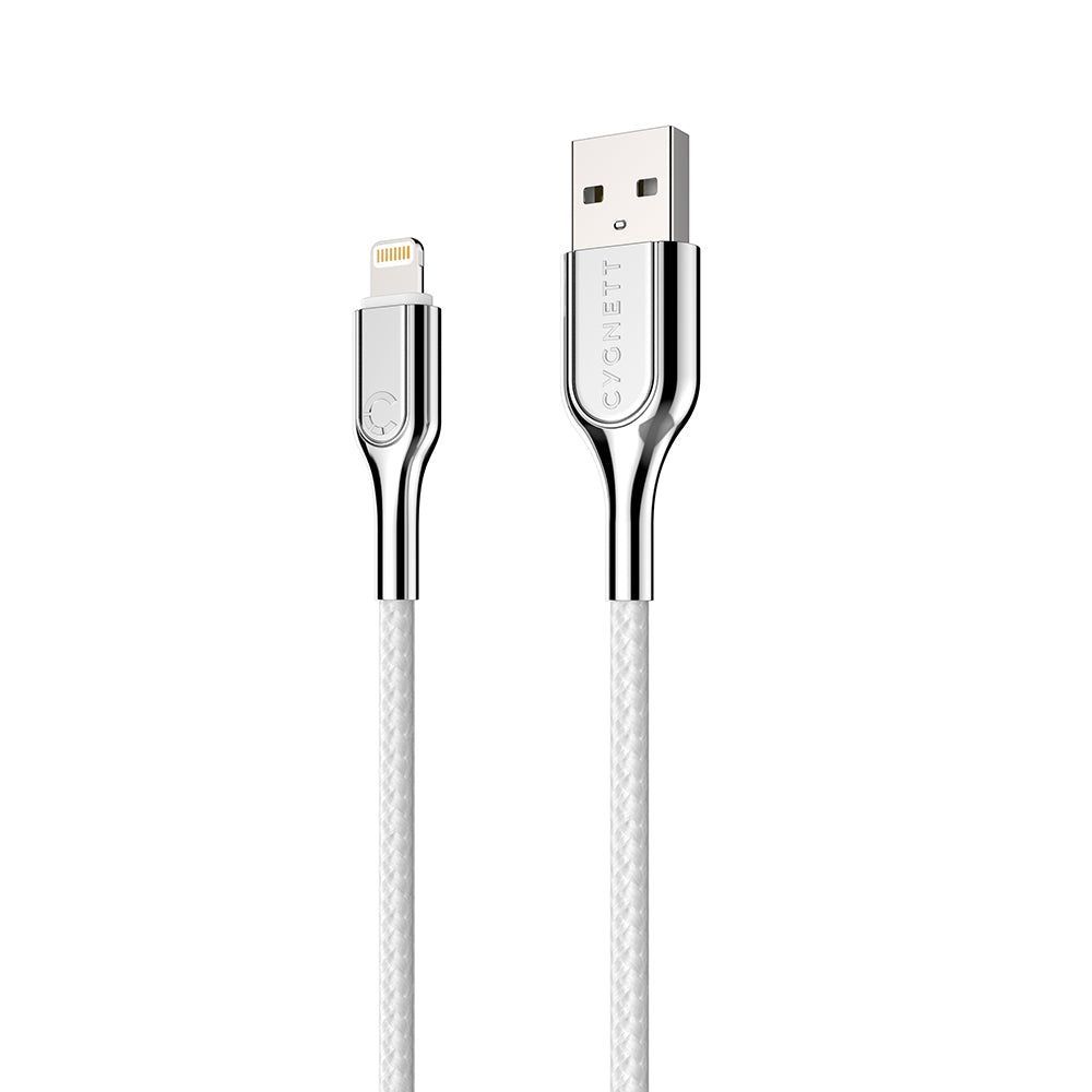 CY2685PCCAL - Cygnett Armored Lightning to USB-A Cable 1M - White