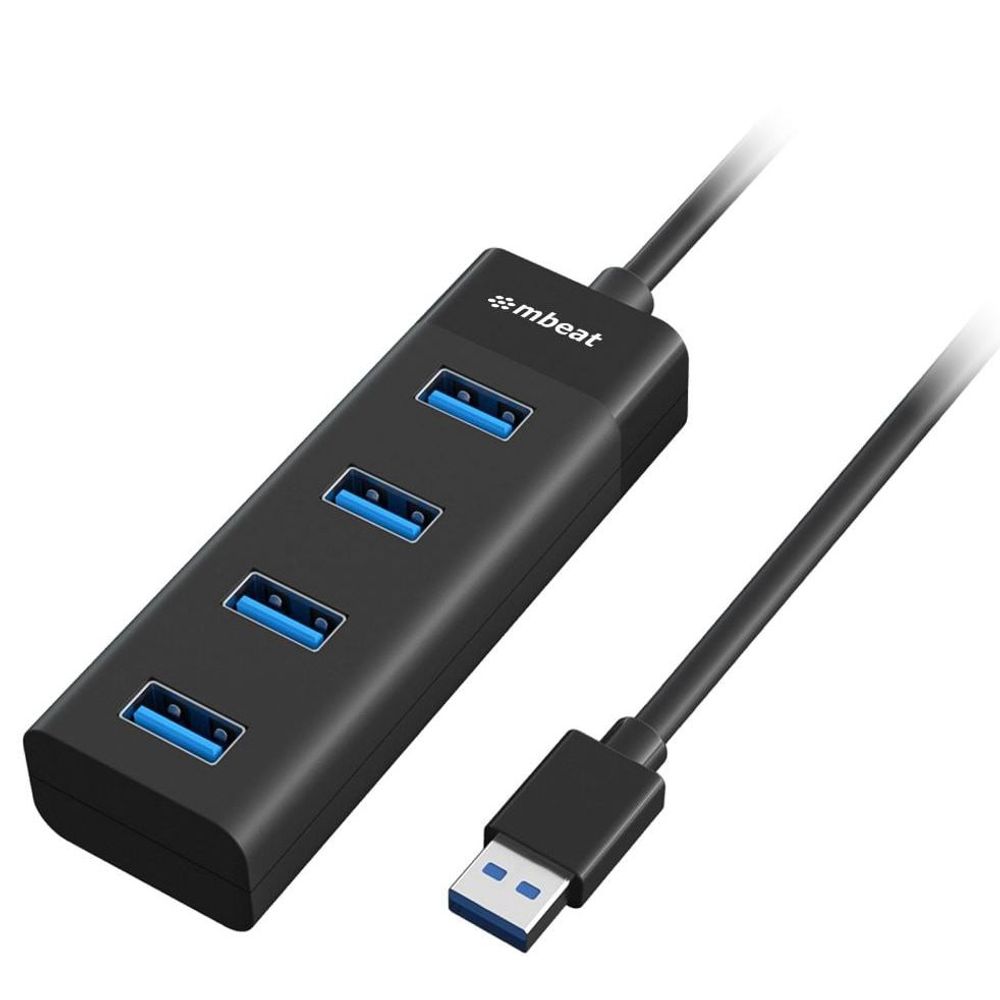 MB-U3H-4K - mbeat 4-Port USB3.0 Hub - Black