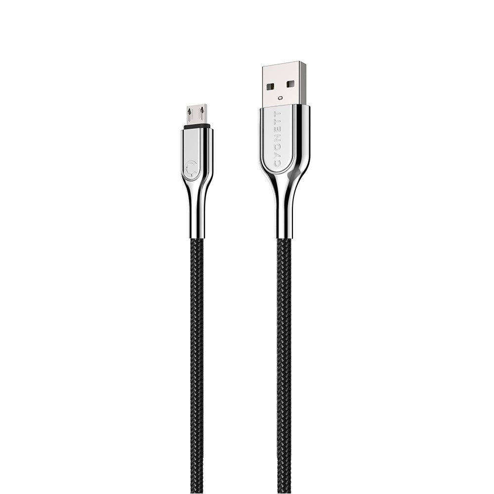 CY2672PCCAM - Cygnett Armored Micro to USB-A Cable 1M - Black