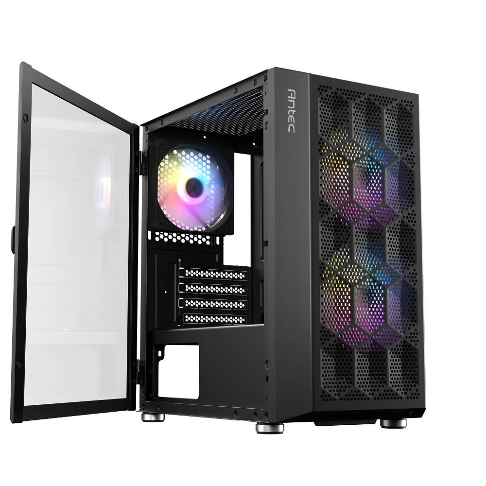 CASE-ANT-NX200M-RGB - Antec NX200M RGB (includes 3 x fans) Micro-ATX Mini Tower Case