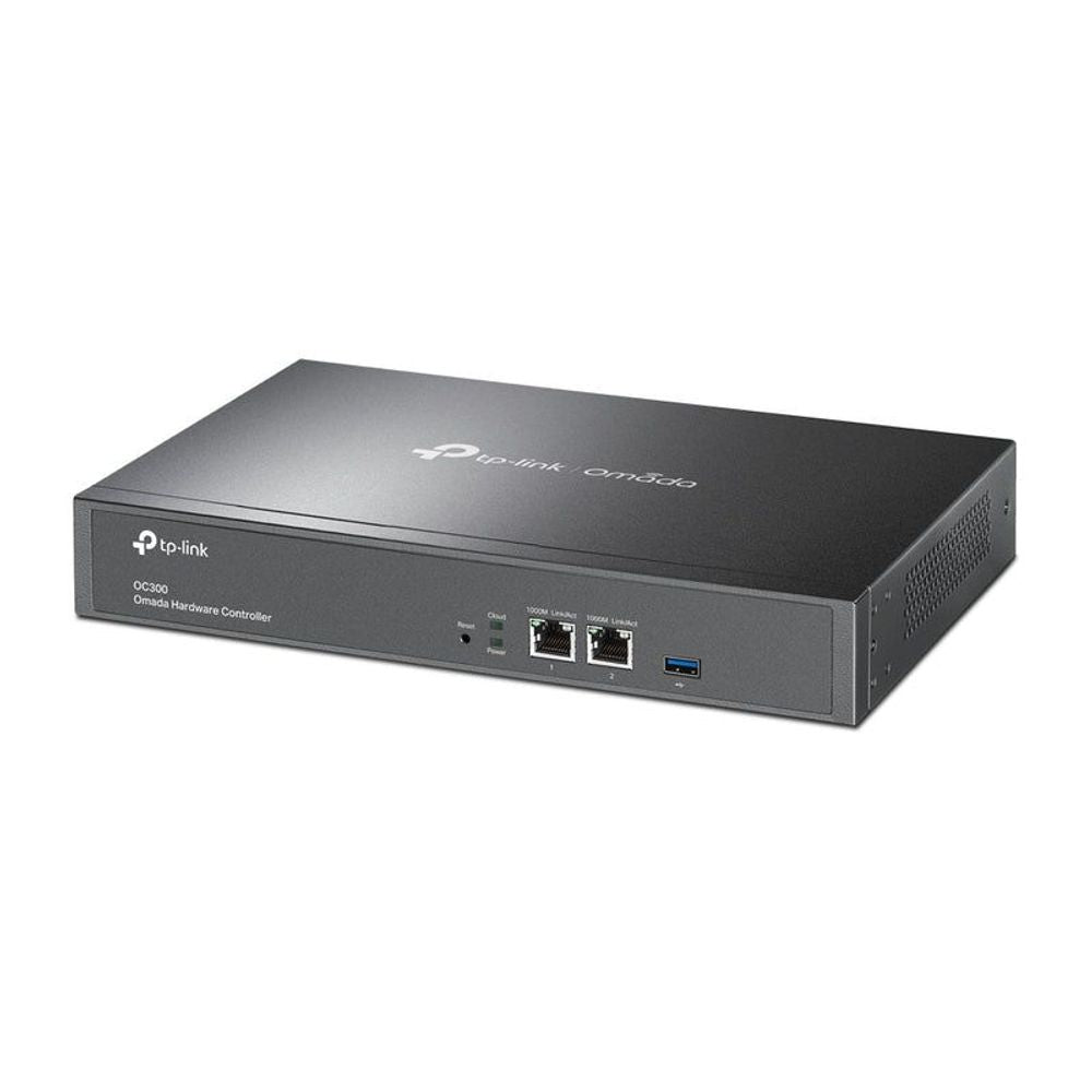 TL-OC300 - TP-Link Omada Hardware Controller PORT: 2× 10/100/1000 Mbps Ethernet Ports, 1× USB 3.0 Port