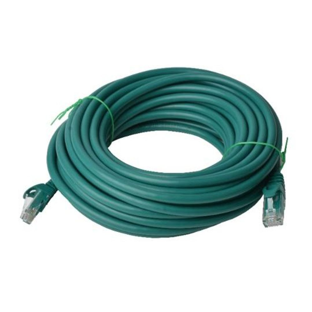 PL6A-20GRN - Cat 6a UTP Ethernet Cable, Snagless - Green 20M