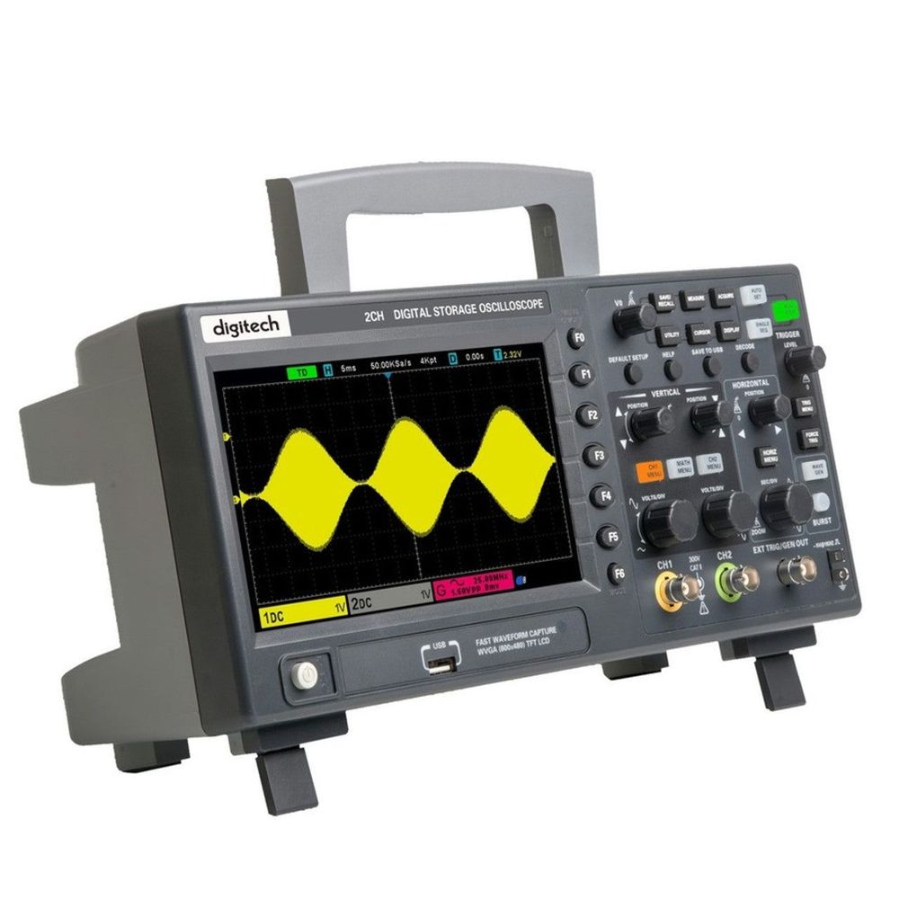 QC1938 Digitech 100MHz Digital Oscilloscope with 8M Memory Depth