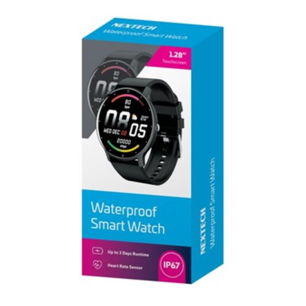 QC3110 - Nextech Waterproof Smart Watch with 1.28 Inch Touchscreen