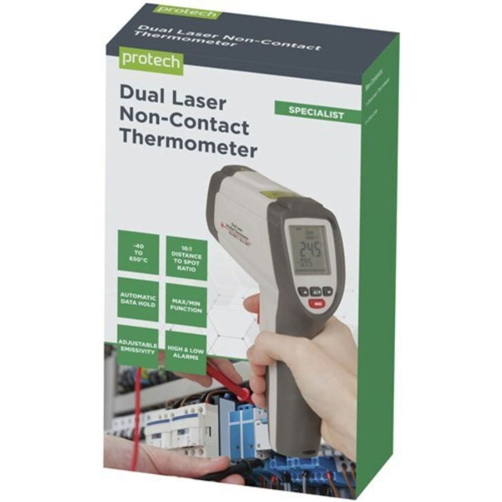 QM7420 Non-Contact Thermometer with Dual Laser Targeting