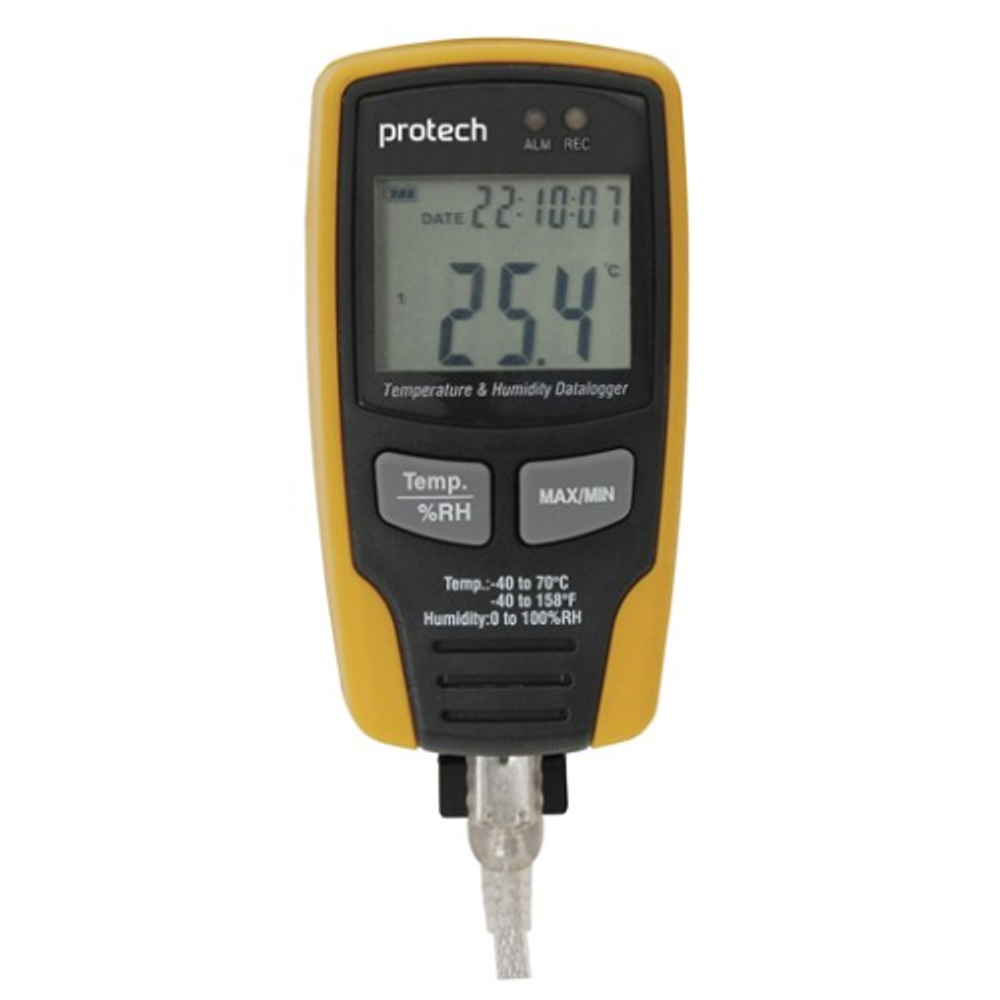 QP6014 USB Temperature/Humidity Datalogger with LCD