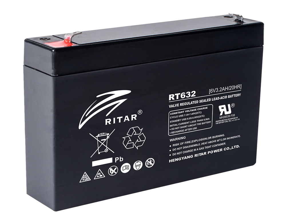 RT632 - Ritar 6V 2.8Ah Sealed Lead Acid Battery