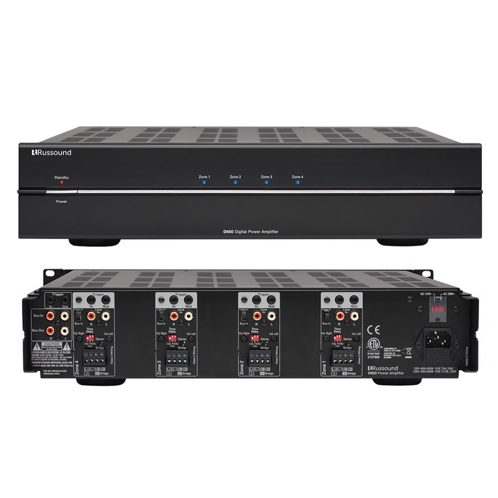 D850 - Power Amplifier Four Zone/Eight-Channel (D850) – Russound