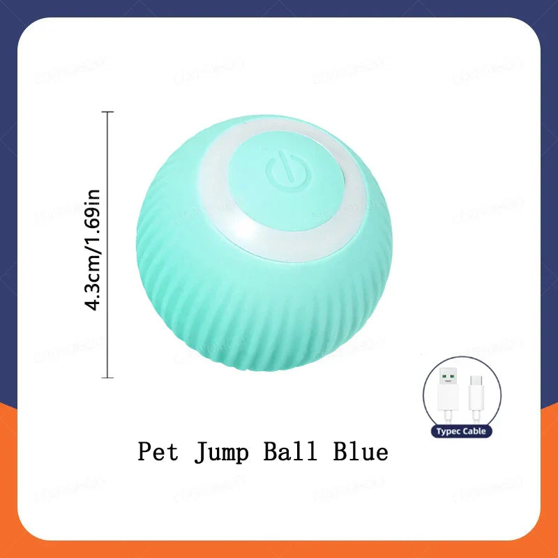 Automatic Interactive Smart Cat Toy - USB Rechargeable Rolling Ball and Mouse Car Teaser Blue A