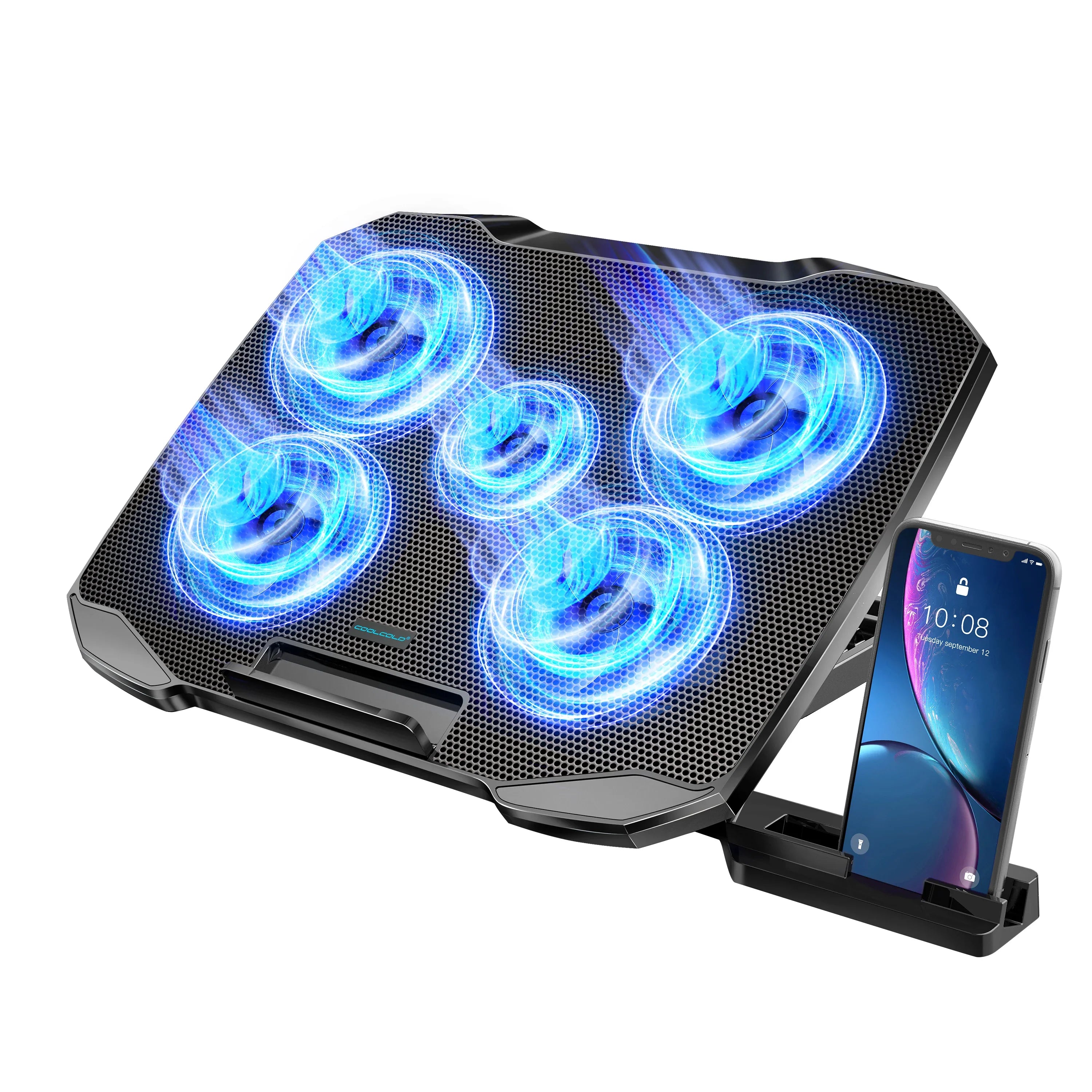 COOLCOLD Laptop Cooling Pad Black