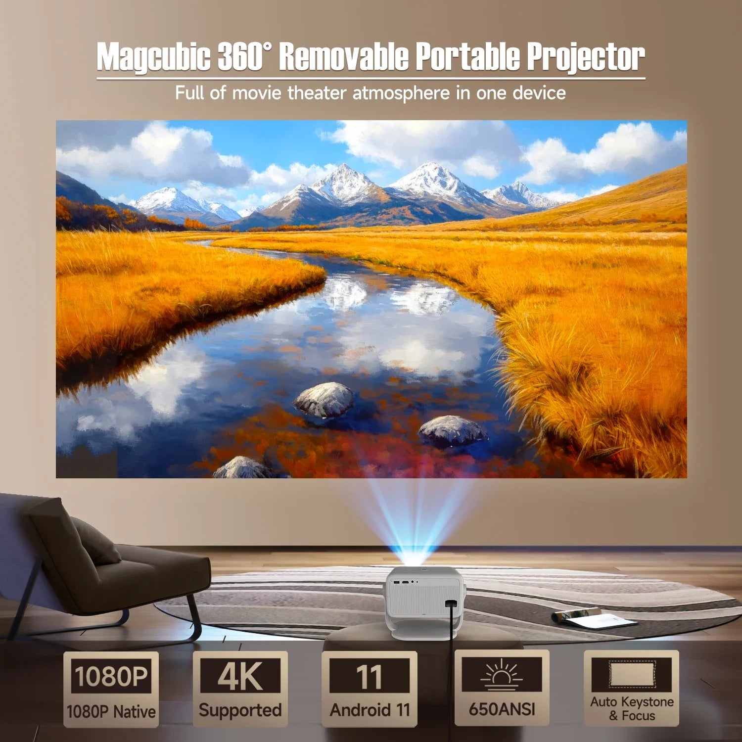 Magcubic 4K Android 11 Projector L018