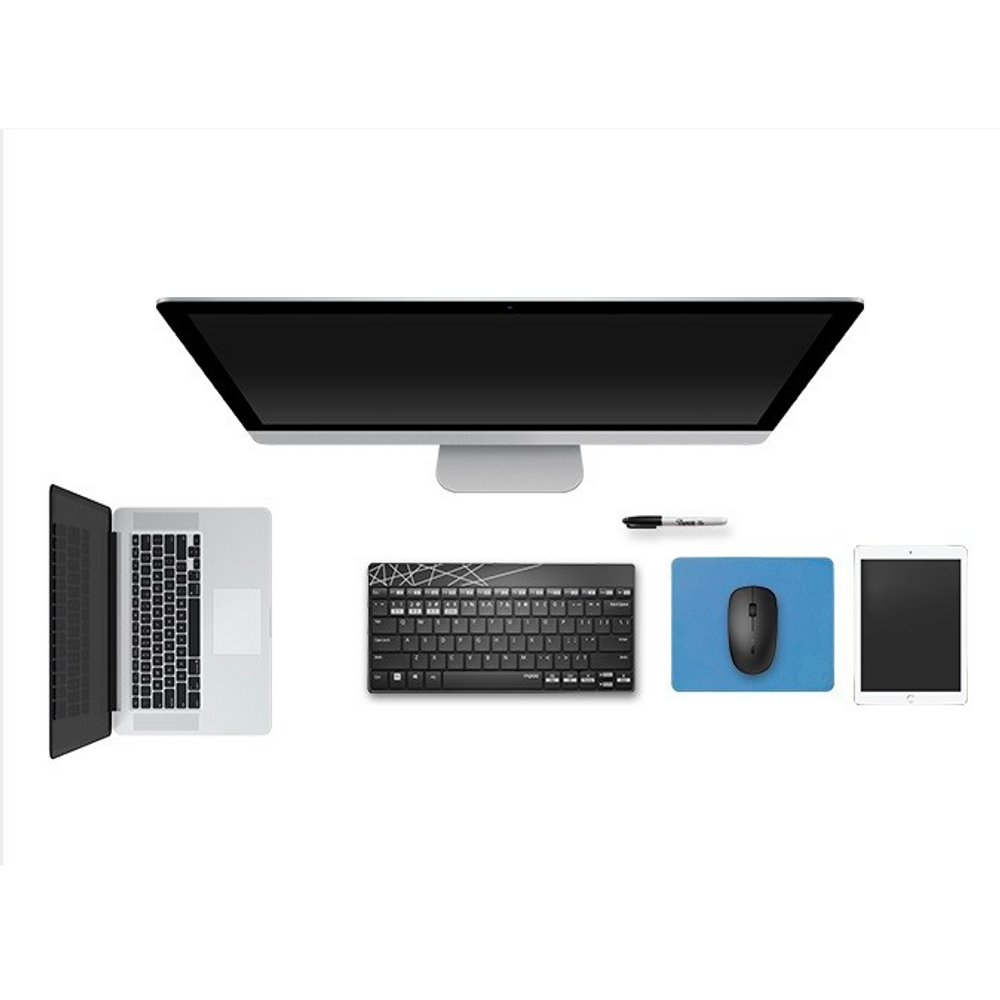 RAPOO-8000M - Rapoo 8000M Multi-mode Wireless Keyboard and Mouse