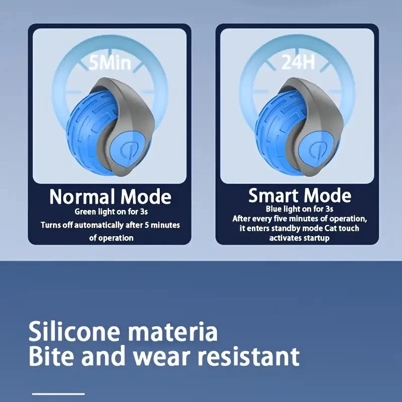 Automatic Interactive Smart Cat Toy - USB Rechargeable Rolling Ball and Mouse Car Teaser