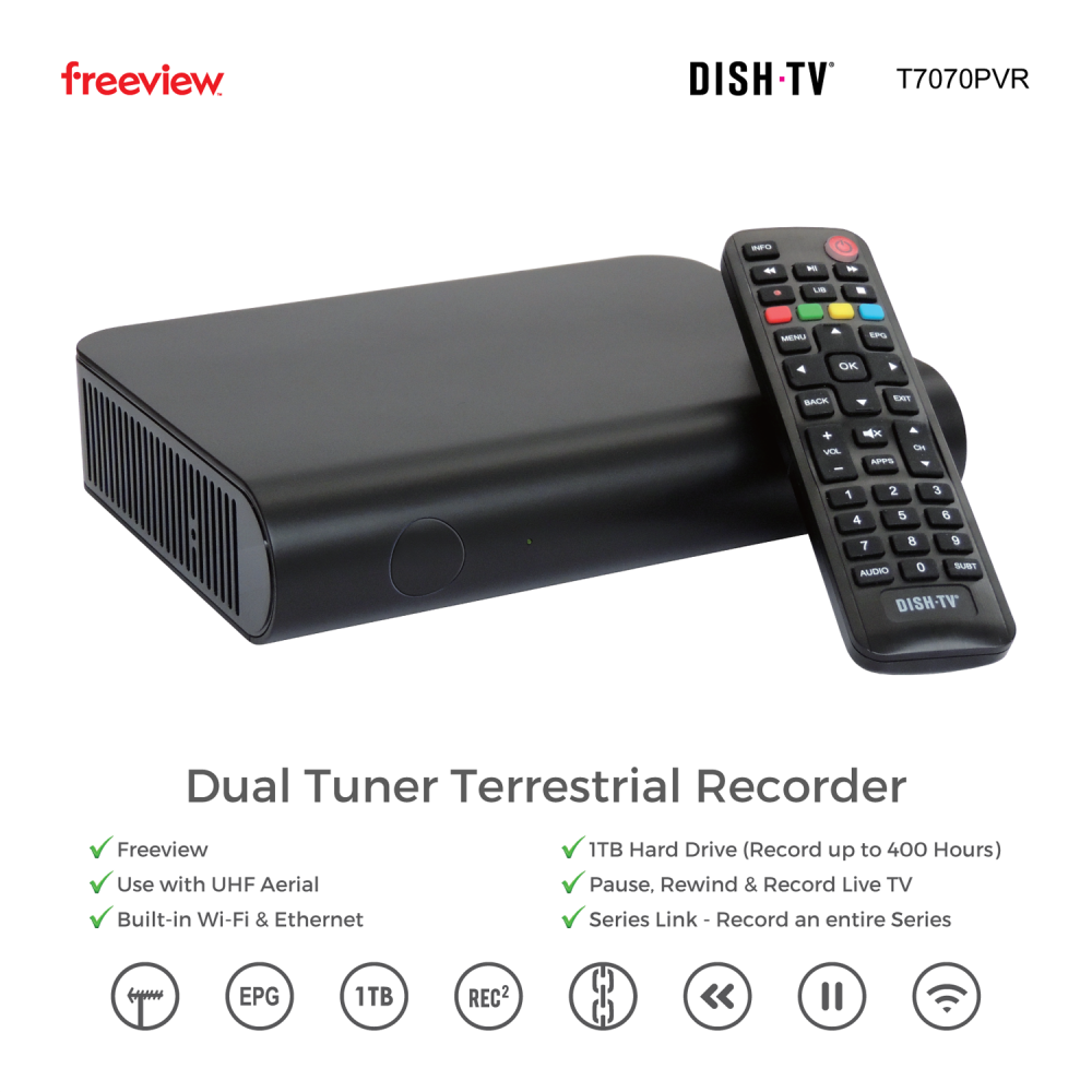 Dish TV T7070PVR - Terrestrial Freeview Recorder