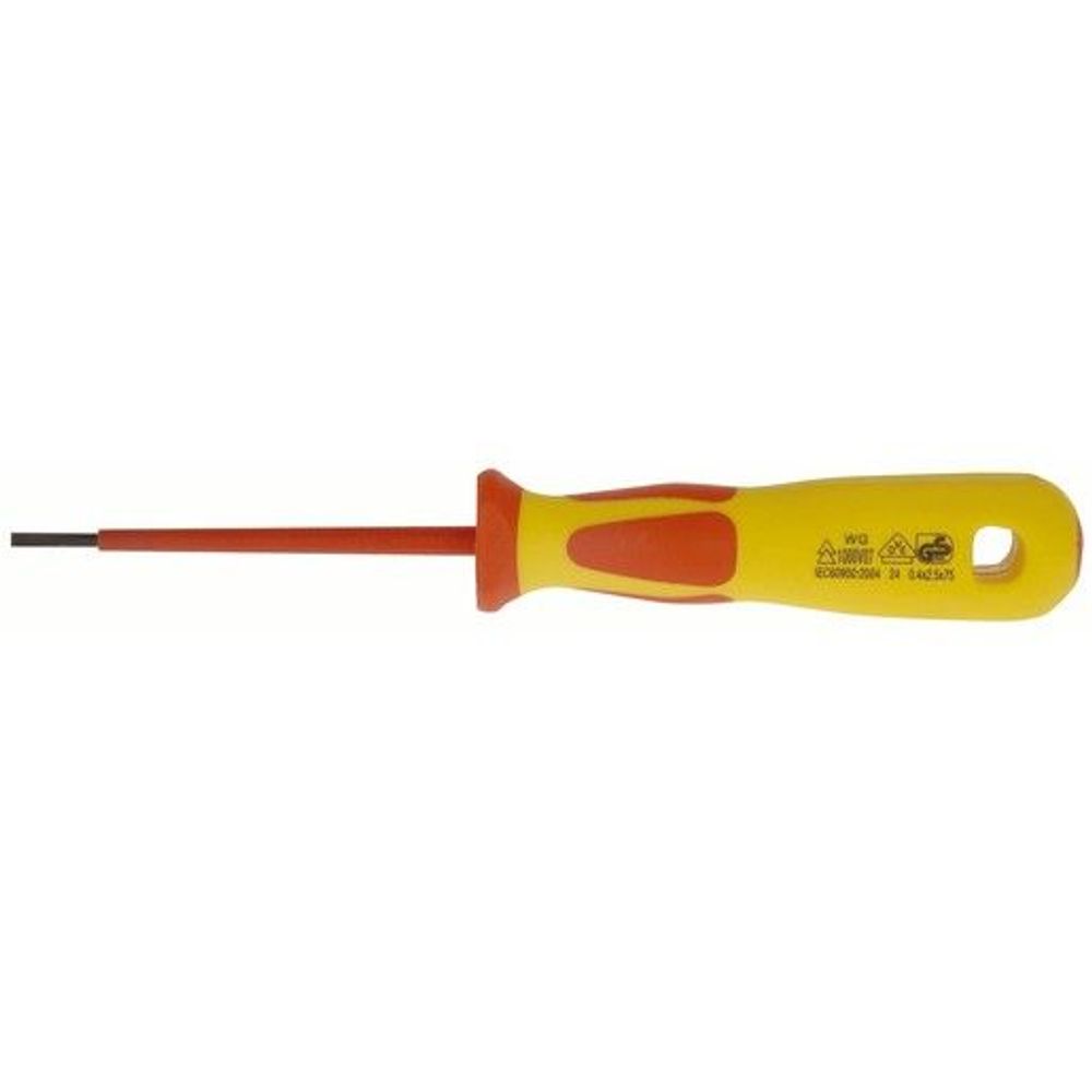 TD2230 - Flat Blade 2.5 x 75mm Screwdriver