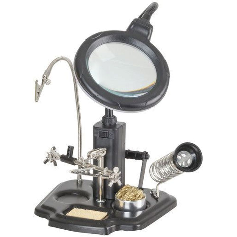 TH1989 - LED Magnifying lamp with third hand