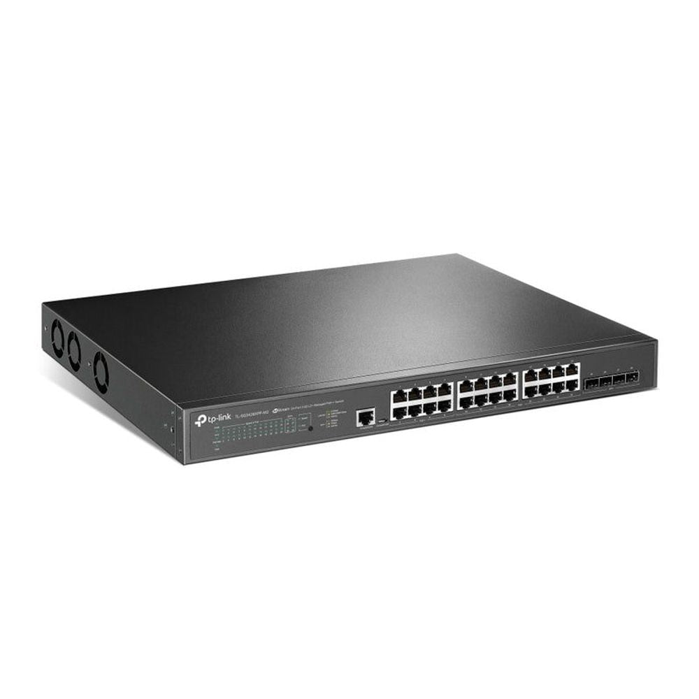 TL-SG3428XPP-M2 - TP-Link JetStream 24-Port 2.5GBASE-T L2+ Managed Switch with 4 10GE SFP+ Slots
