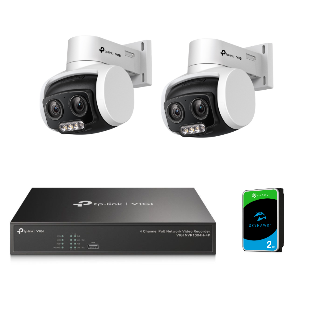 TP-Link Surveillance Kit - 8ch NVR + 2TB HDD + 2x Pan/Tilt Cameras