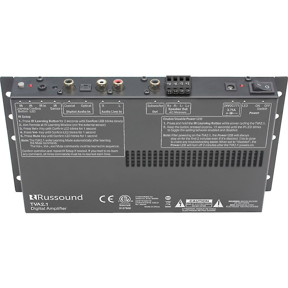 TVA2.1 - Digital Two-Channel Amplifier with IR learning and Sub Out (TVA2.1) – Russound