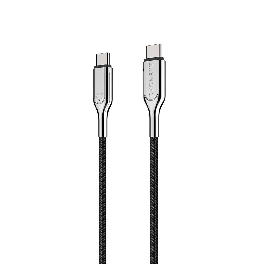 CY2677PCTYC - Cygnett Armored 2.0 USB-C to USB-C(5A/100W )Cable 1M - Black