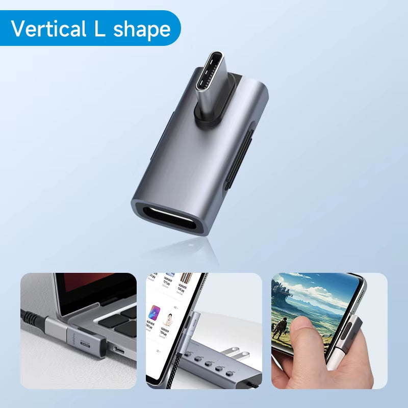 Hagibis 240W USB-C to USB-C Adapter Vertical L Shape