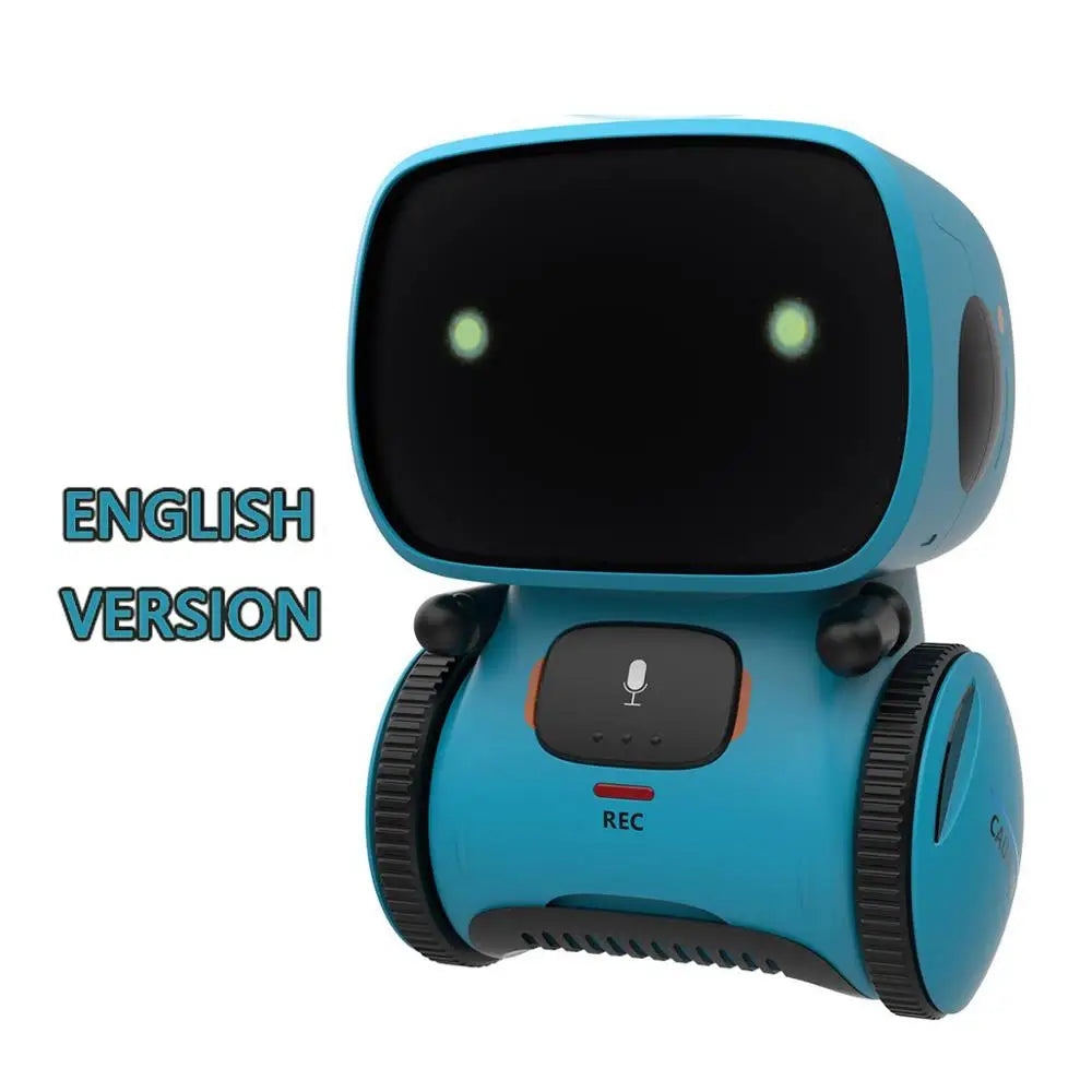 Interactive Voice-Controlled Smart Robot - Multiple Colours English Blue