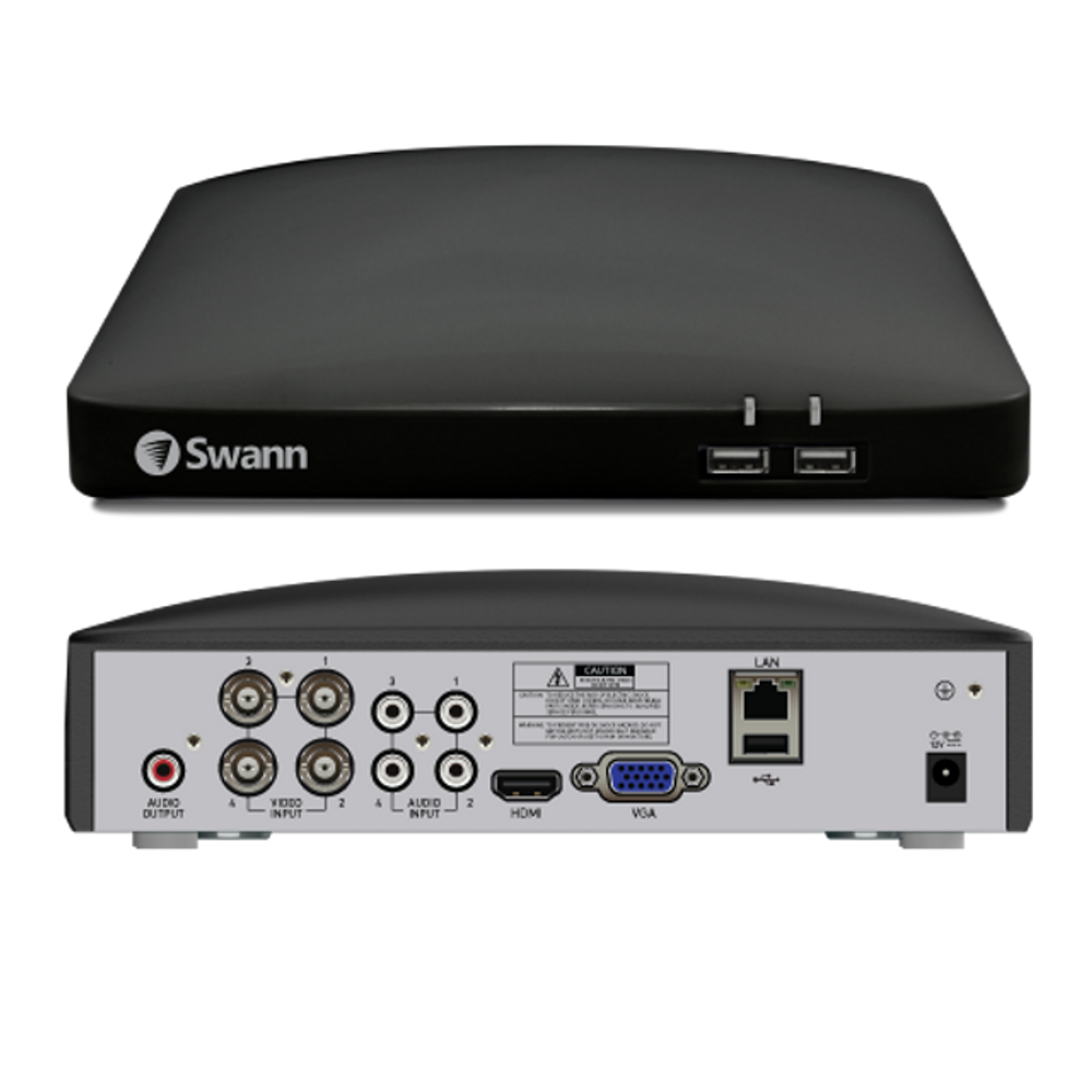 Swann DVR4-4680 1080p/1TB/4 x 1080MSFBB Black SWL Analogue CCTV cameras