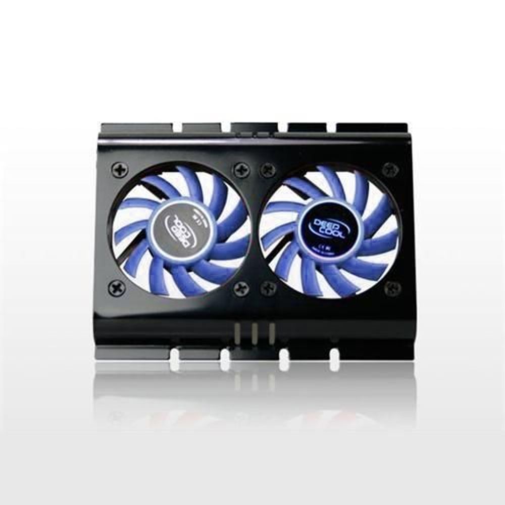 FS-HD02 - Deepcool Low Profile Hard Disk Cooler Aluminium Dual Fan