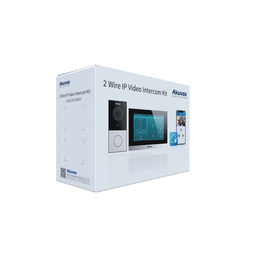 E12S-2/C313W-2 - Akuvox 2 Wire Intercom Kit