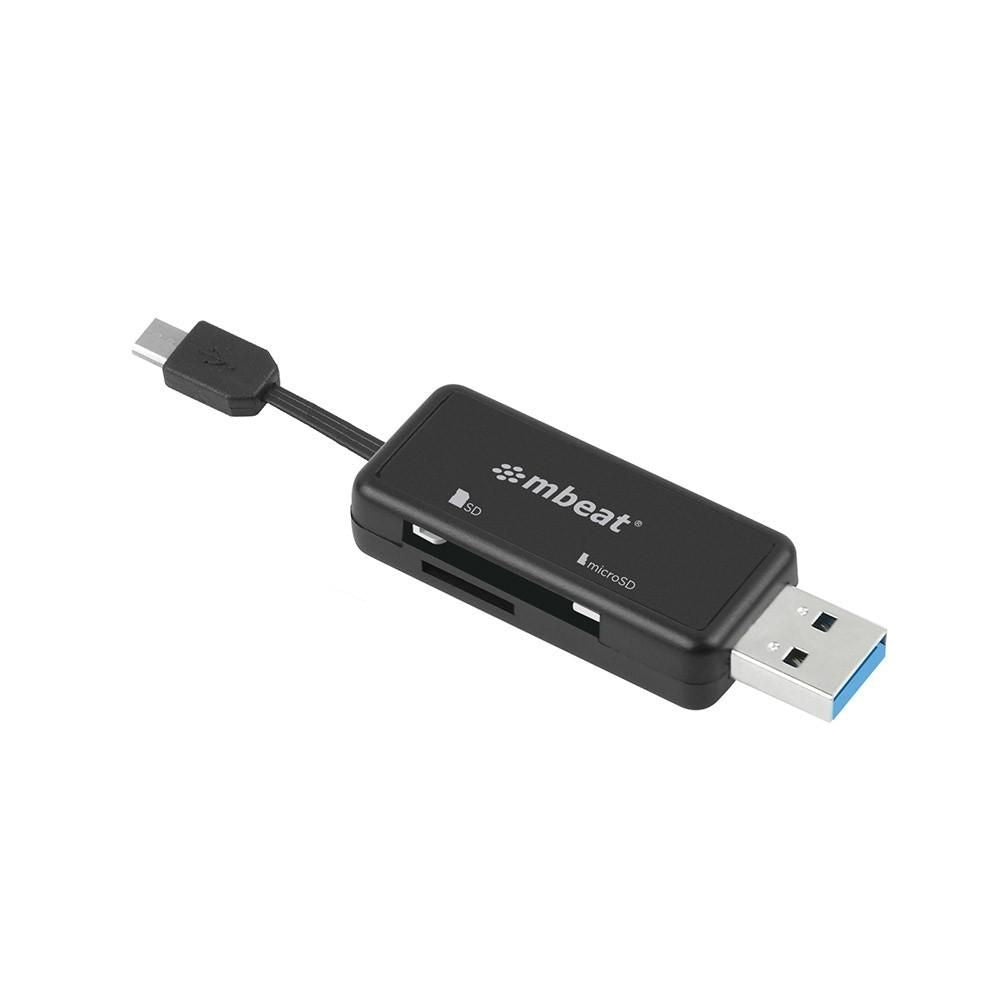 MB-OTG32D - mbeat Ultra dual USB 3.0 reader for PCs, Smartphones & Tablets