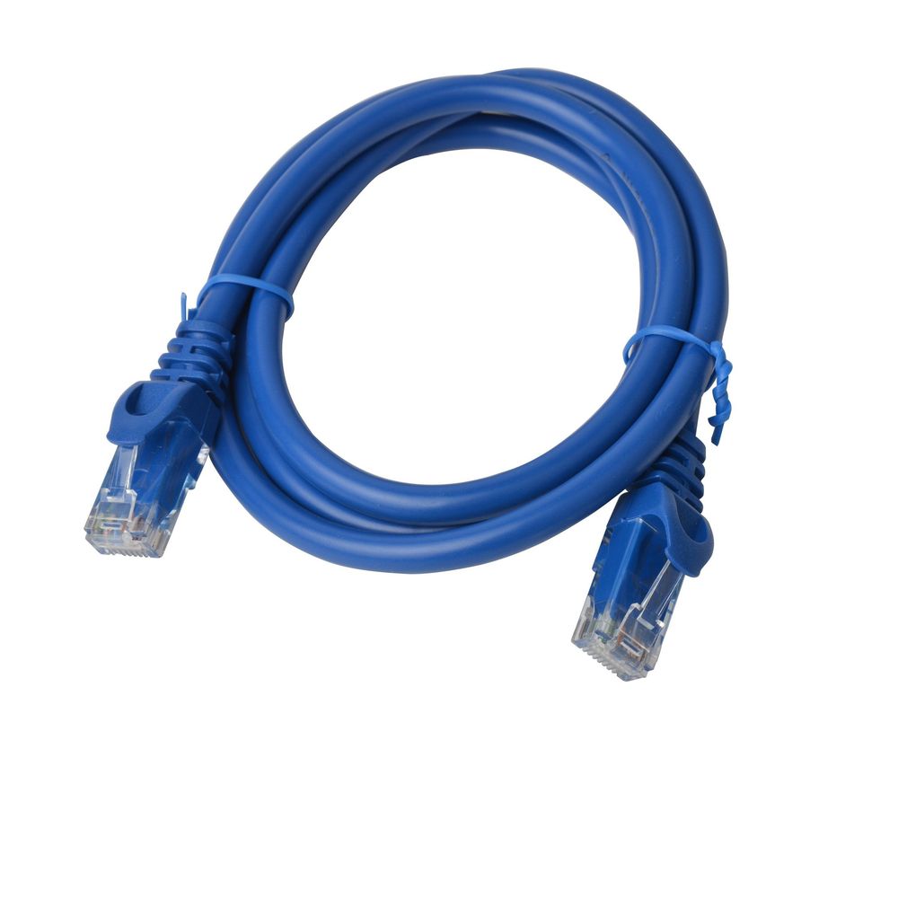 PL6A-1BLU - Cat 6a UTP Ethernet Cable, SnaglessÂ - 1m (100cm) Blue