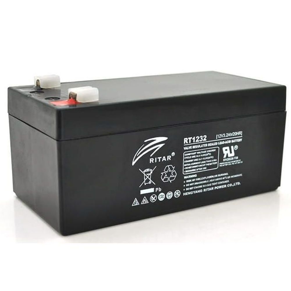 RT1232 - Ritar - 12VDC 3.2Ah Sealed Lead Acid Battery