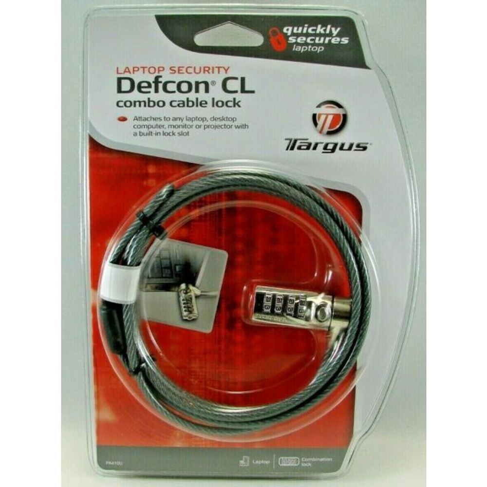 DEFCON™ T-Lock Resettable Combo Cable Lock-c