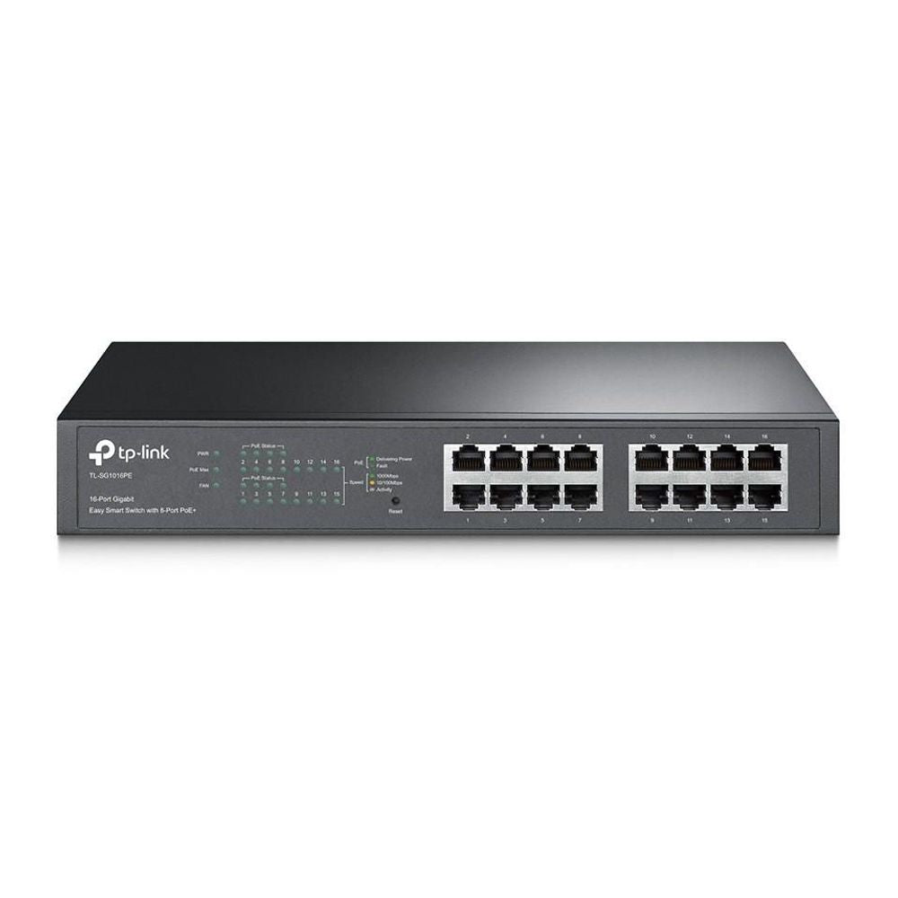 TL-SG1016PE - TP-Link TL-SG1016PE 16-Port Gigabit Desktop/Rackmount Switch With 8-Port PoE+