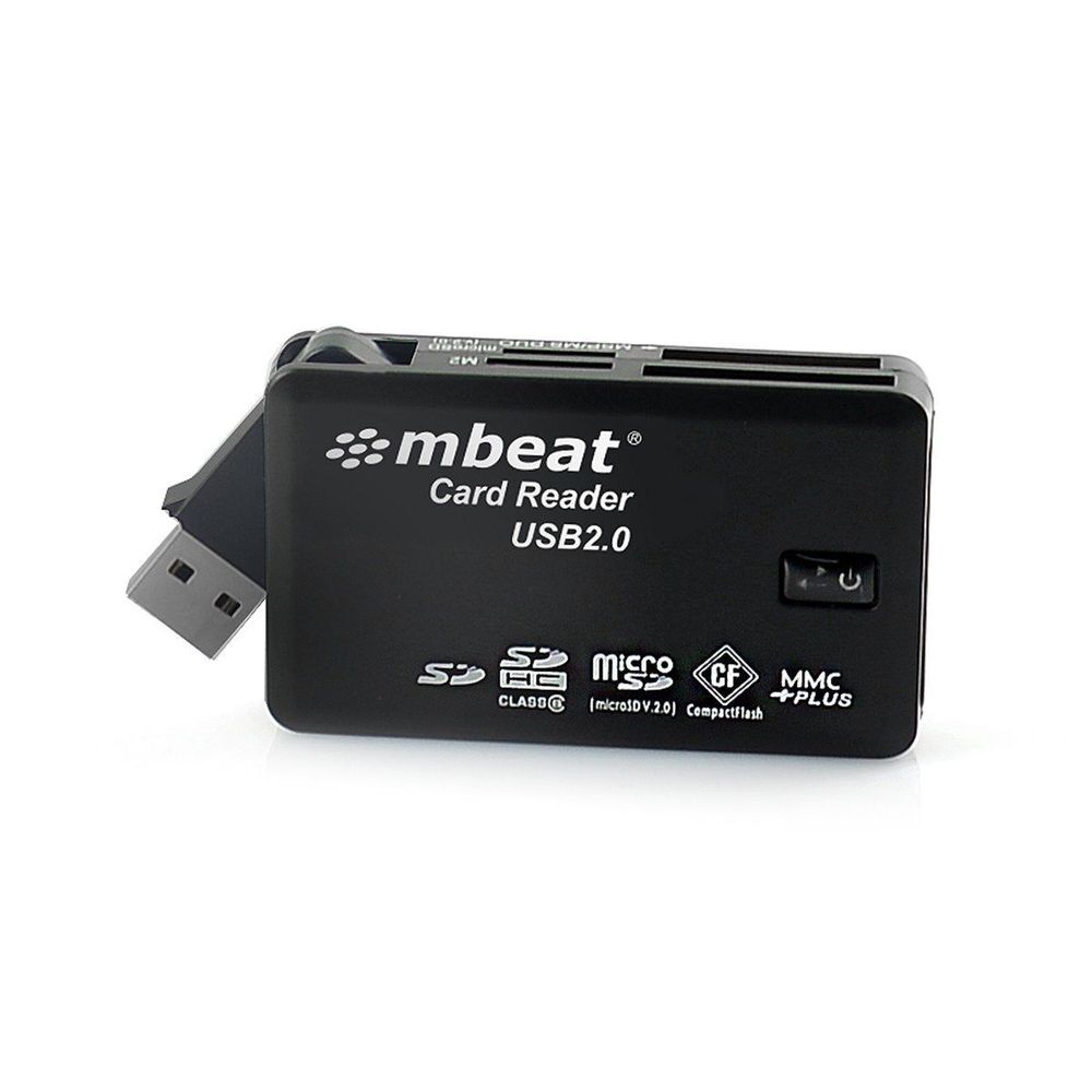 MB-USB-MCR01 - mbeat USB 2.0 super speed multiple card reader with tuck-away USB design