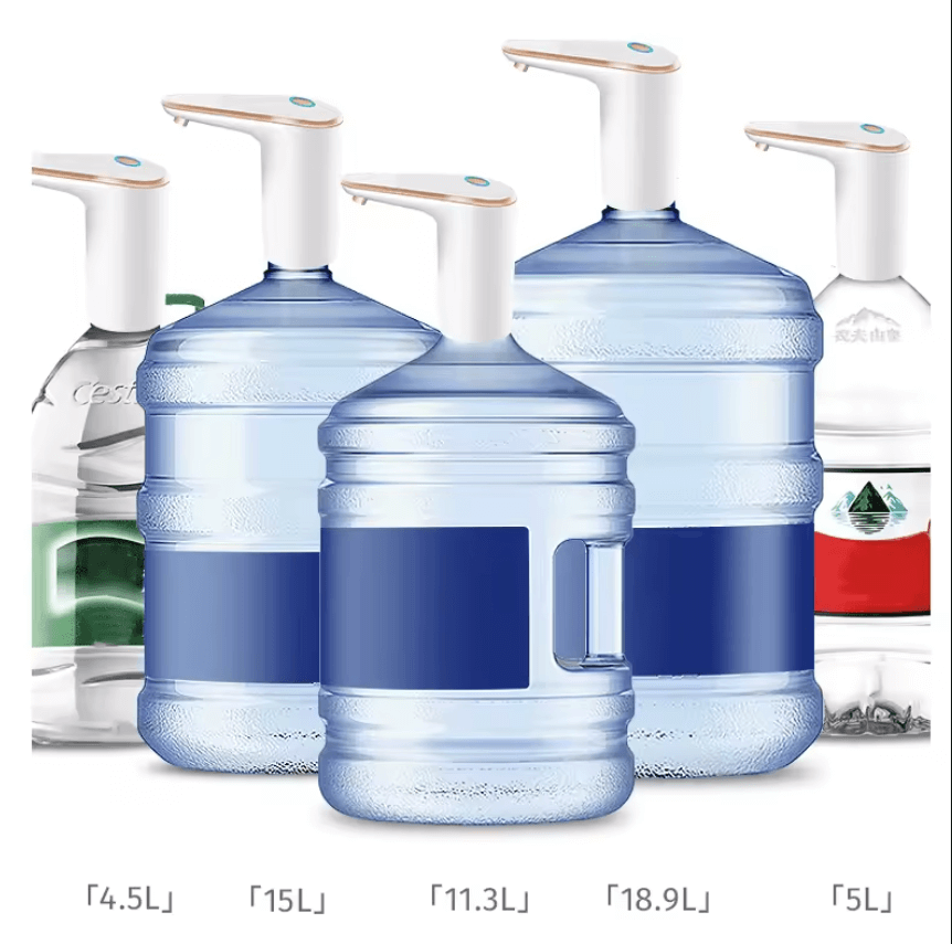 Portable USB Rechargeable Water Bottle Dispenser Pump