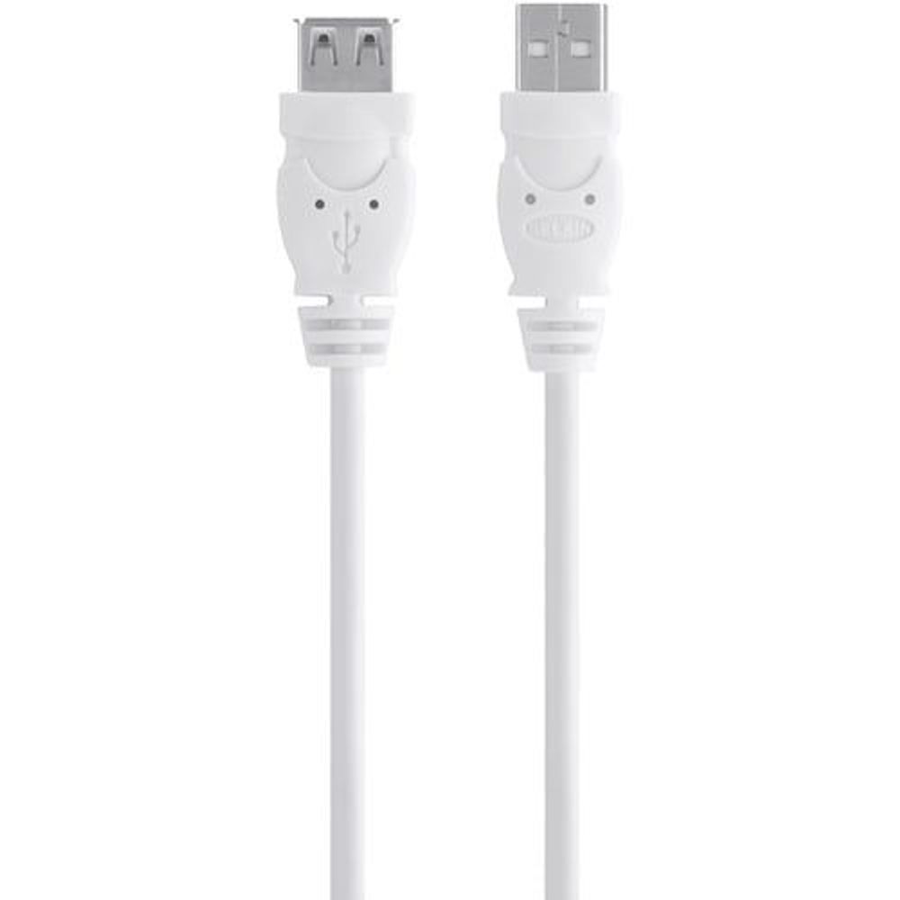 F3U153BT1.8M - Belkin USB Extension Data Transfer Cable - 1.80 m USB Data Transfer Cable - First End: USB 2.0 Type A - Second End: USB Type A - Extension Cable