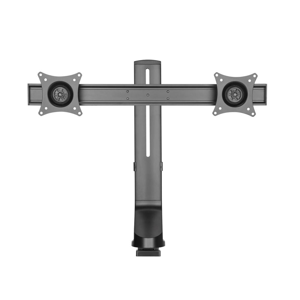 BRATECK 17-27'' Dual monitor desk mount. Sit/Stand workstation Compatible. Max load 7Kgs
