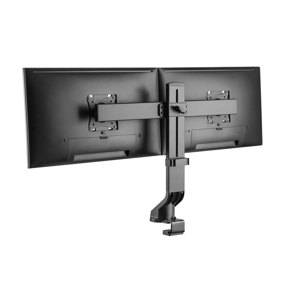 BRATECK 17-27'' Dual monitor desk mount. Sit/Stand workstation Compatible. Max load 7Kgs